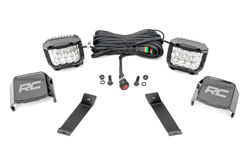 LED Light Kit | Ditch Mount |  3" OSRAM | Wide | Jeep Cherokee KL (14-21)