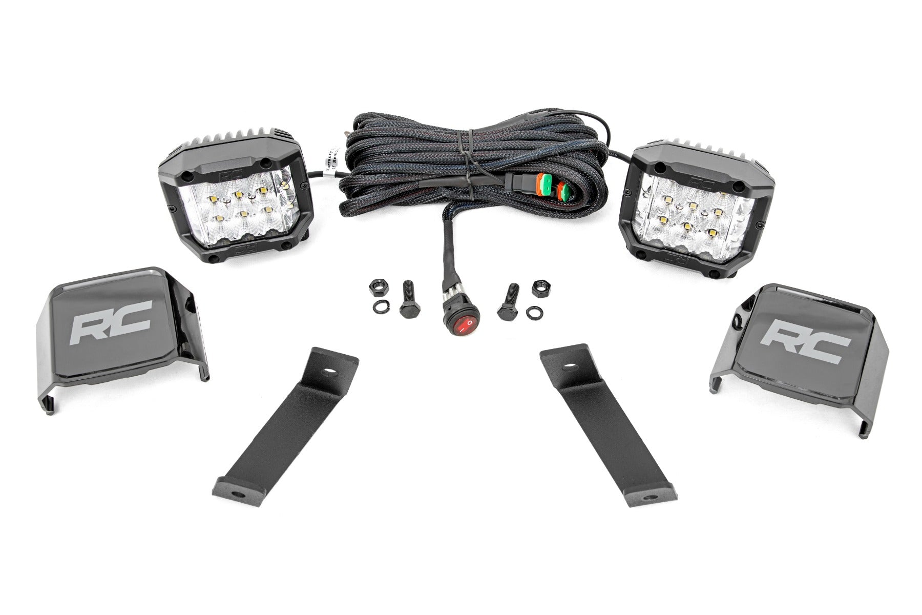 LED Light Kit | Ditch Mount |  3" OSRAM | Wide | Jeep Cherokee KL (14-21)