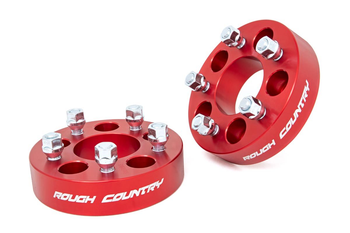 1.5 Inch Wheel Spacers| 5x4.5 | Red | Jeep Comanche MJ/Wrangler TJ/Wrangler Unlimited 