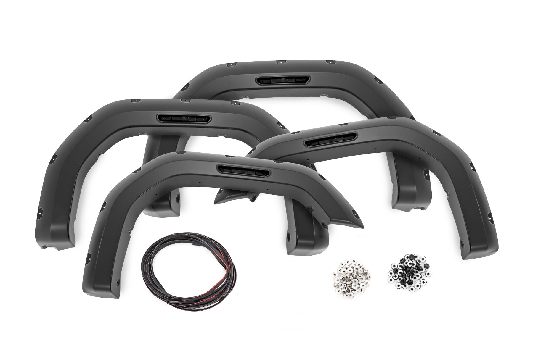 Pocket Fender Flares | GBA Black | GMC Sierra 2500 HD/Sierra 3500 HD (20-25)