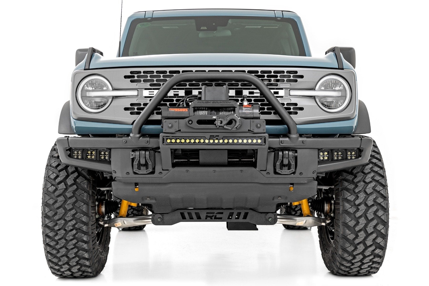 LED Light Kit | Fog Mount | Triple 2" Black Pair | Spot | Ford Bronco (21-25)