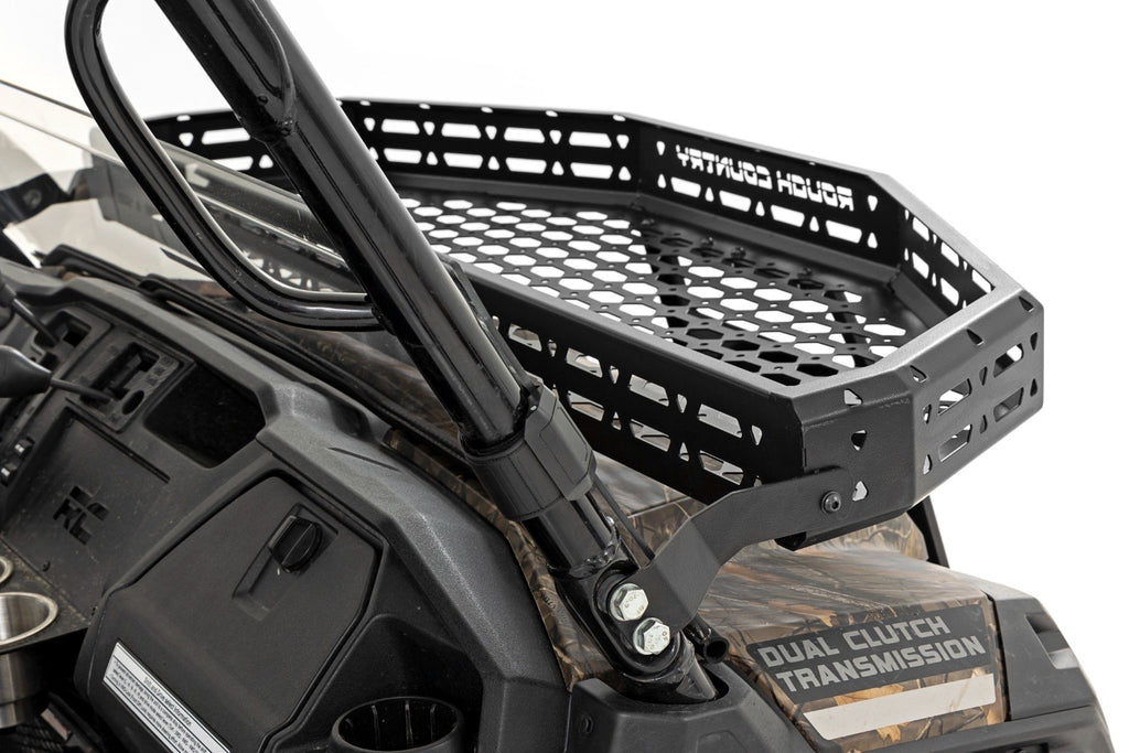 Front Cargo Rack |Black Series LED | 6" Light | Slim Line | Honda Pioneer 1000 