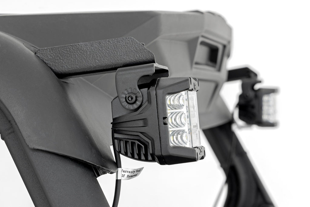 LED Light Kit | Rear Mount | 2" Black Pair | Flood | Can-Am Maverick Sport 1000R 