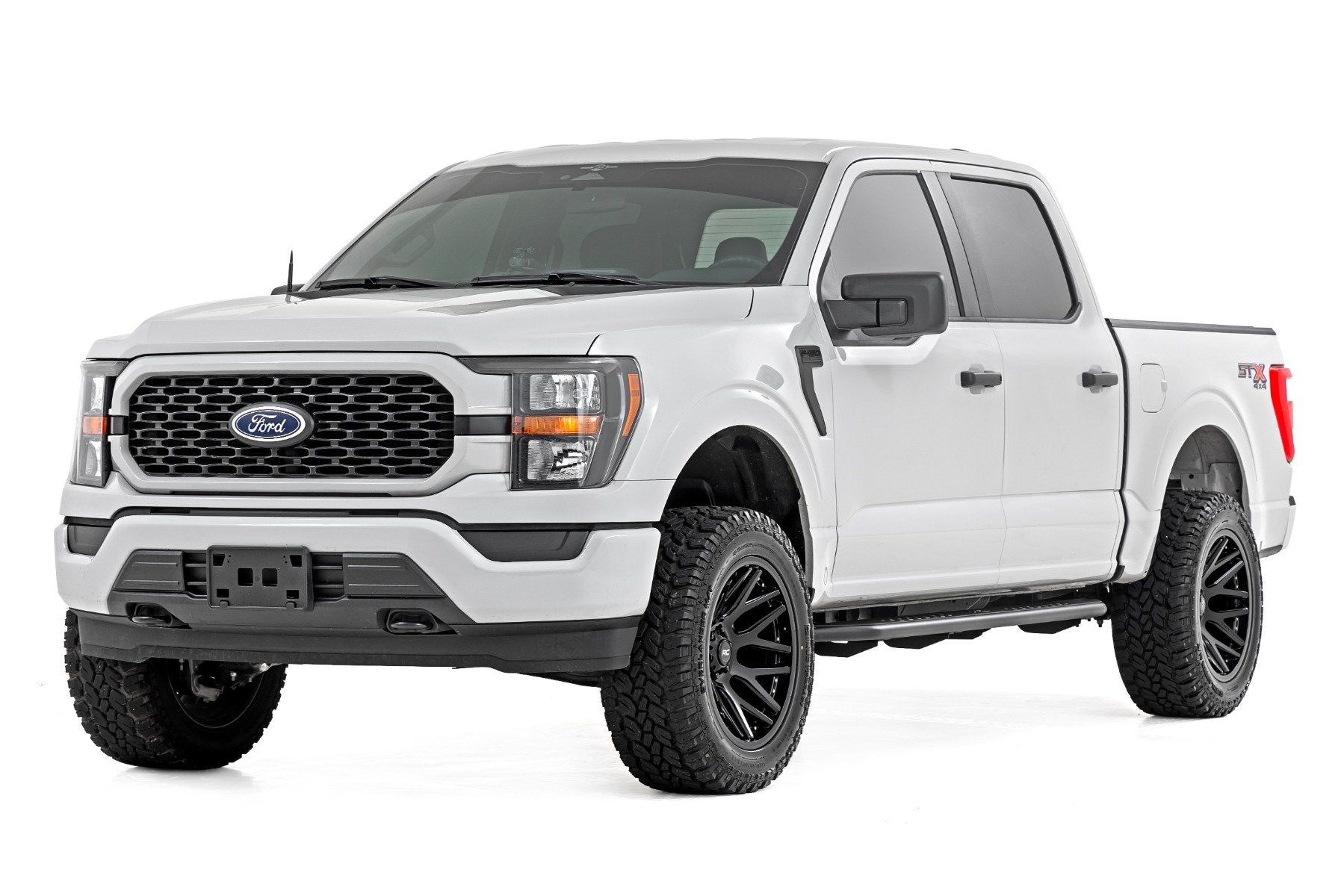 OV2 Running Boards | Side Step Bars | Crew Cab | Ford F-150/Lightning/F-250/F-350 (15-25)