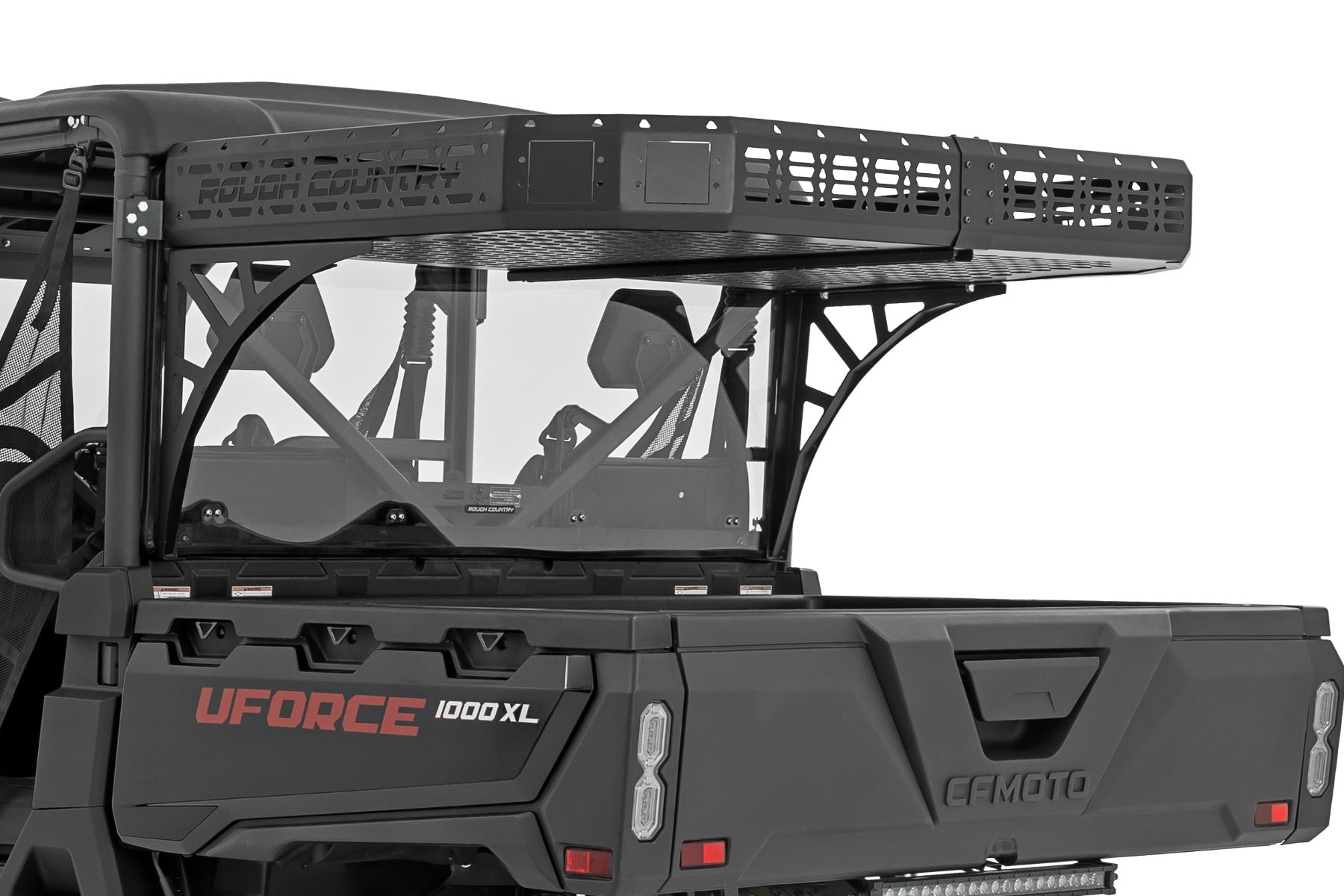 Cargo Rack | Dual 2" Black LED Pairs | Flush Mount | CFMOTO UFORCE 1000 