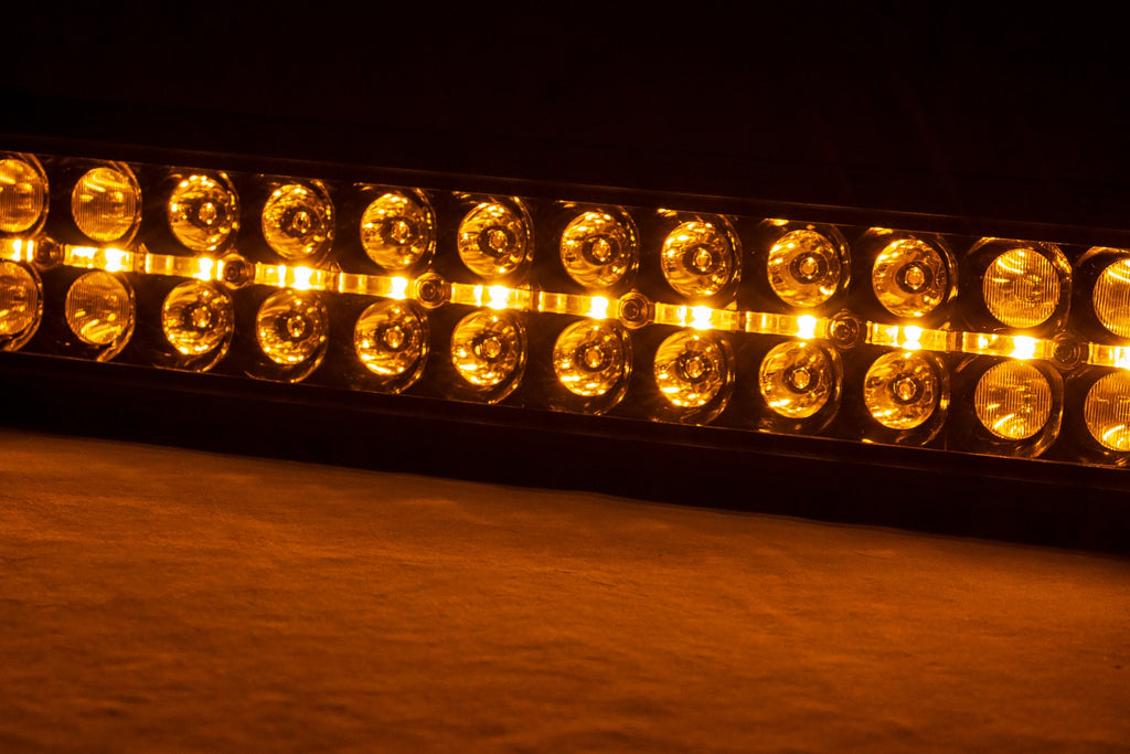 50 Inch Black Series LED Light Bar | Dual Row | Amber DRL