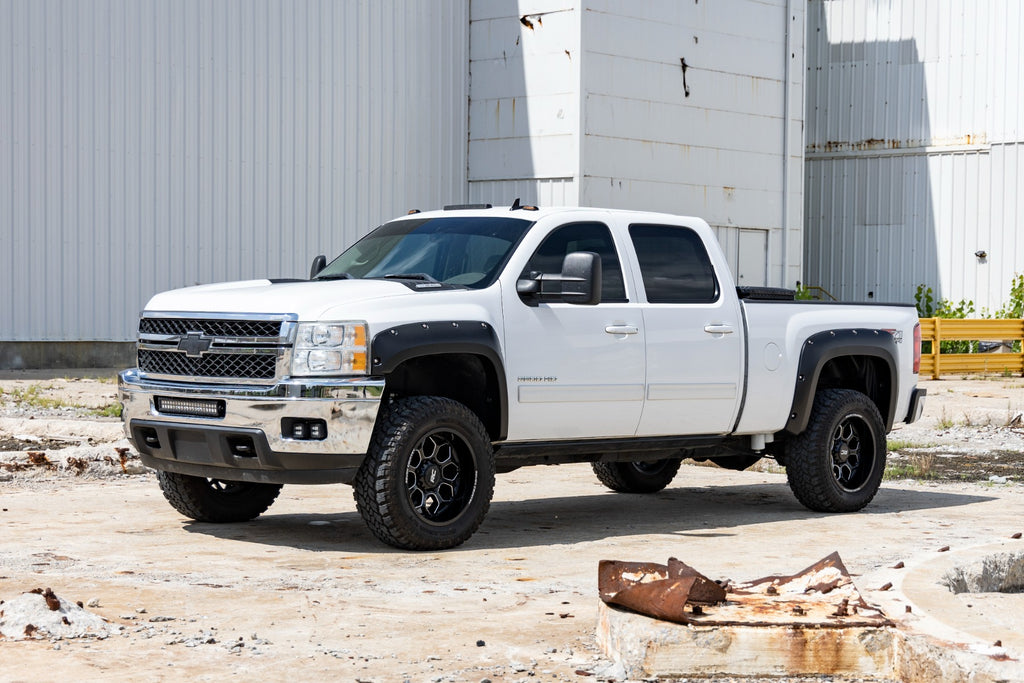 Pocket Fender Flares | 6'7" & 8' Bed | GIW Graystone | Chevy Silverado 1500/2500HD/3500HD (07-14)