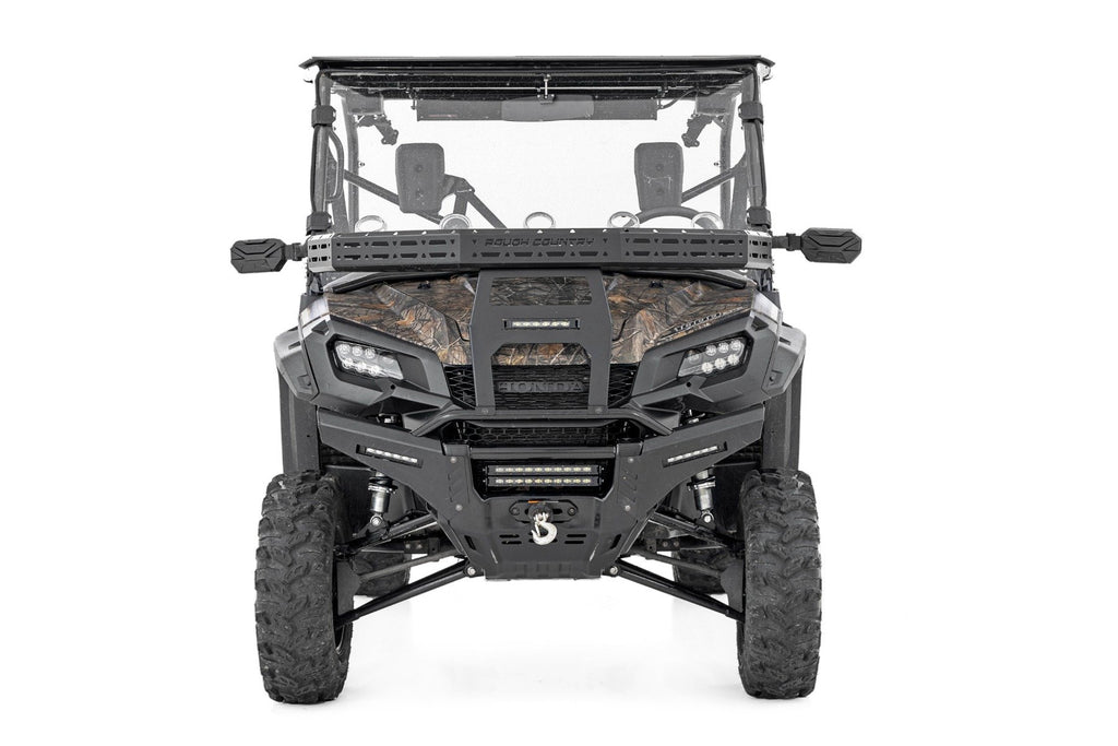 Front Cargo Rack |Black Series LED | 6" Light | Slim Line | Honda Pioneer 1000 