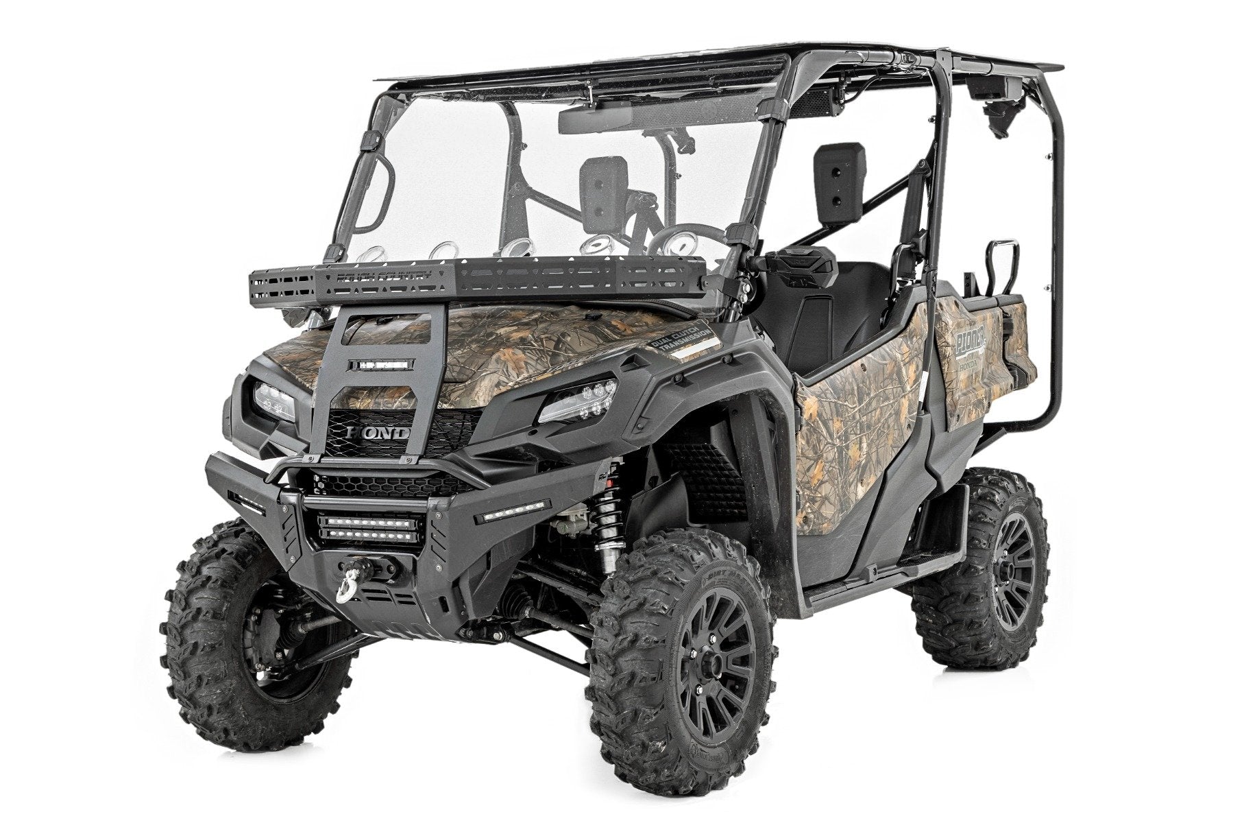 Front Cargo Rack |Black Series LED | 6" Light | Slim Line | Honda Pioneer 1000 