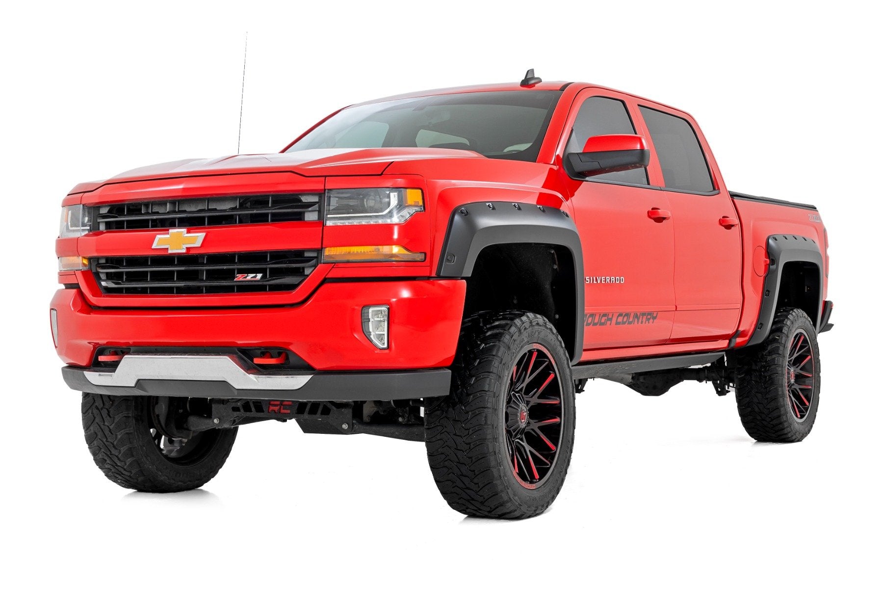 Pocket Fender Flares | 6'7" & 8' Bed | G1C Overcast | Chevy Silverado 1500 (14-18)/2500HD