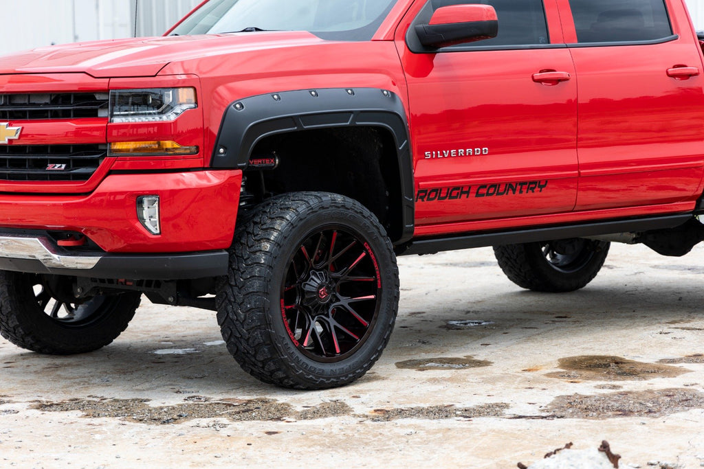 Fender Flares | Defender l 5'9" Bed  | GB8 Mosaic Black | Chevy Silverado 1500 (14-18 & Classic)