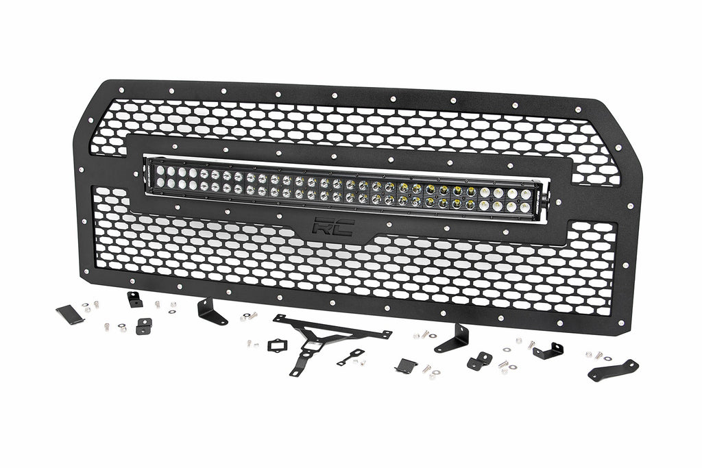 Mesh Grille | 30" Dual Row LED | Black Ser | Ford F-150 2WD/4WD (2015-2017)