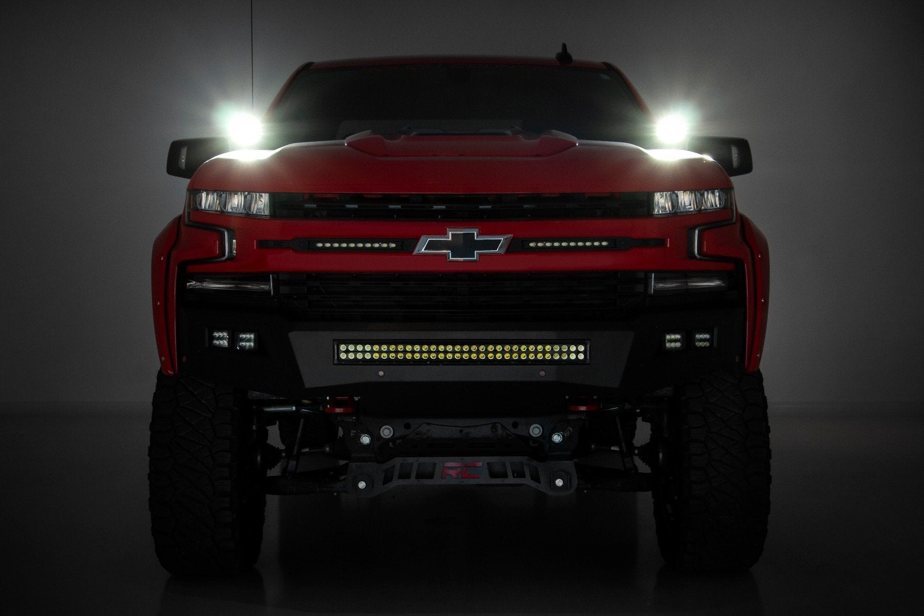 LED Light Kit | Ditch Mount |  3" OSRAM | Wide | Chevy Silverado 1500 (19-24)