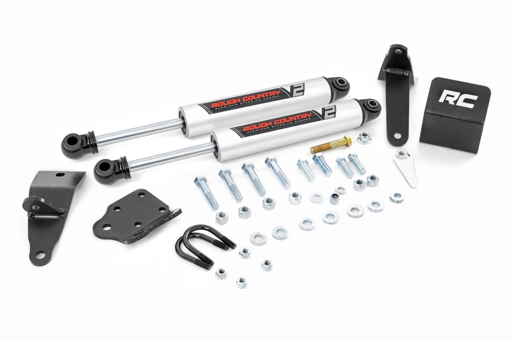 V2 Steering Stabilizer | Dual | 2-8 Inch Lift | Ram 2500 (10-13)/3500 (10-12) 