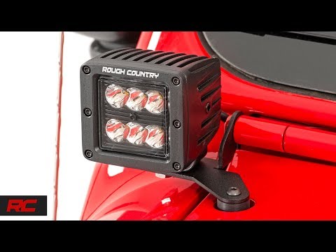 LED Light Kit | Hinge Mount | 2" Black Pair | Jeep Gladiator JT/Wrangler JL (18-25) - Video