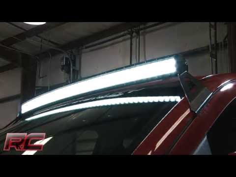 LED Light Mount | Upper Windshield | 50" Curved | Chevy/GMC 2500HD/3500HD (15-19) - Video
