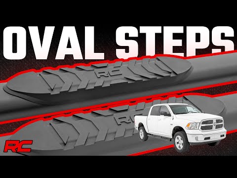Oval Nerf Step | Crew Cab | Black | Ram 1500/2500/3500 2WD/4WD (2010-2025 & Classic) - Video