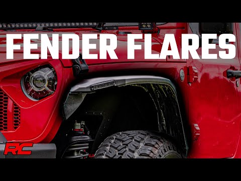 High Clearance LED Flat Fender Flare Kit | UV Treated | Jeep Wrangler JL (18-24) - Video