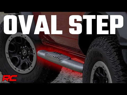 Oval Nerf Steps | 2-Door | Black | Ford Bronco (2 Door) 4WD (2021-2025) - Video