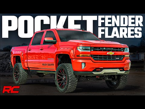 Pocket Fender Flares | 6'7" & 8' Bed | 836 Blue Granite | Chevy Silverado 1500/2500HD/3500HD (07-14) - Video