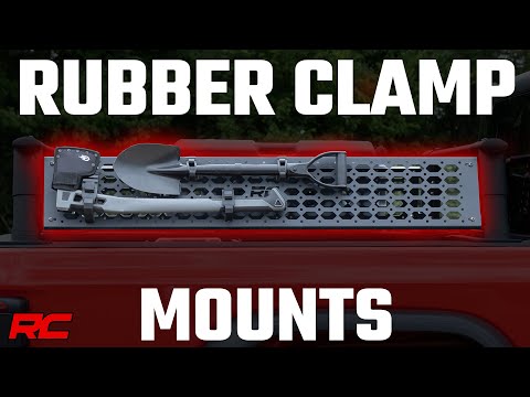 Rubber Molle Panel Clamp Kit | Universal | Up to 15" | 2-Clamp Sets - Video