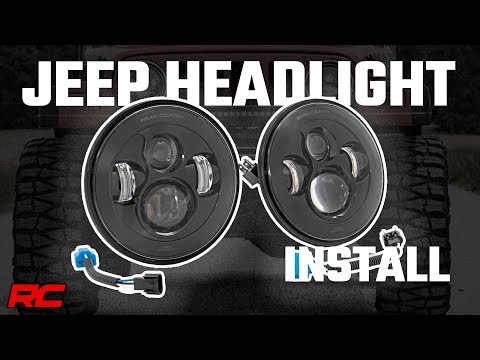 7 Inch DRL Halo LED Headlights | DOT Approved | Jeep Wrangler TJ 4WD (1997-2006) - Video