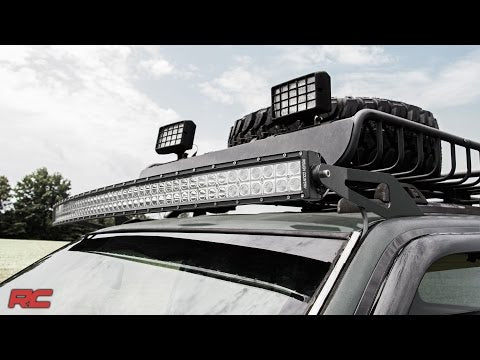 LED Light Mount | Upper Windshield | 50" Curved | Jeep Grand Cherokee ZJ (93-98) - Video