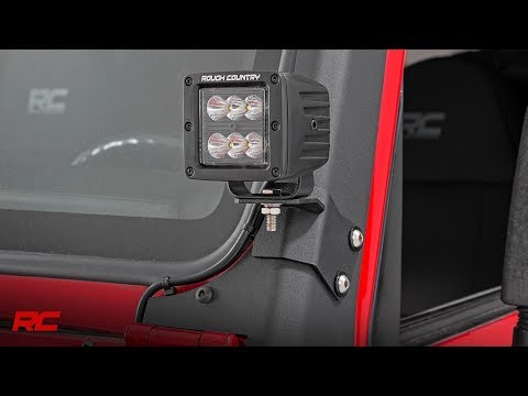 LED Light Mount | Lower A-Pillar | Pod | Jeep Wrangler TJ (97-06)/Wrangler Unlimited (04-06)  - Video